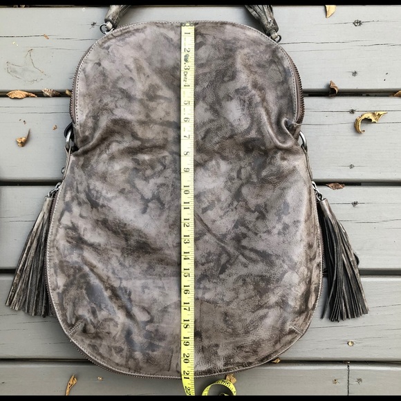 All Saints Helvi Maxi Bag Taupe Leather Expandable - Picture 7 of 8